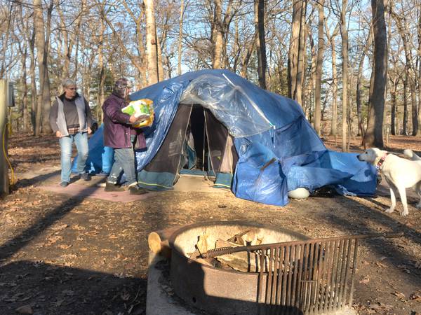 Community rallies to help 69-year-old woman living in a tent at Lowden campground