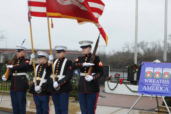 Photos: Wreaths Across America pays tribute at Middle East Conflicts Wall in Marseilles