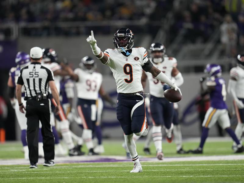 Chicago Bears safety Jaquan Brisker wants the football in his hands. That’s why he’s always carrying one