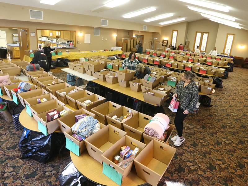 Photos: Putnam County Food Pantry fills baskets for Christmas distribution in Granville